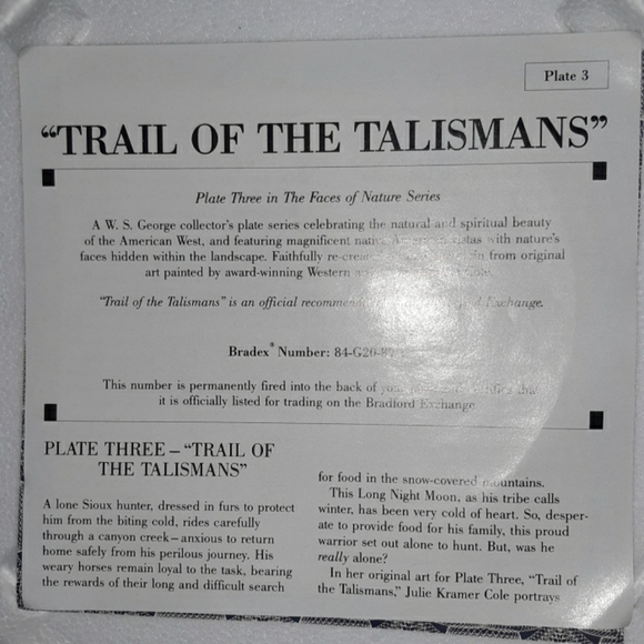 Bradford Exchange  Native American - Picture 5 of 5